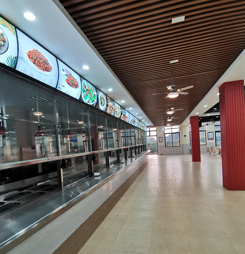 昭通华贸学院白云校区食堂装修项目实景